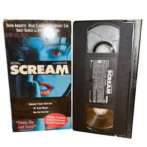 Dimension Films Scream VHS Movie Neve Campbell Edition Horror Good